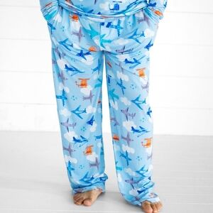 NIB Little Sleepies Men's Let's Fly  Pajama Pants- L- Bamboo, Lounge, Cozy